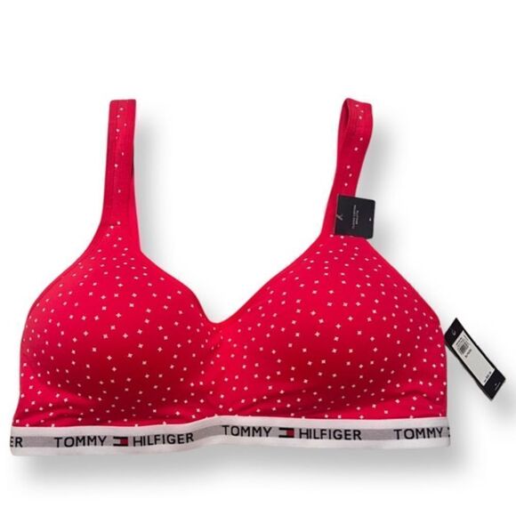 Tommy Hilfiger Classic Cotton Light Lift Convertible Back Bralette Size XL NWT - Picture 1 of 8